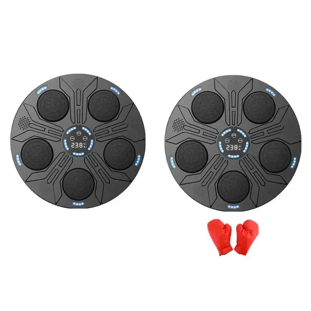 Настінний тренажер електронна мішень музична для боксу з рукавичками New