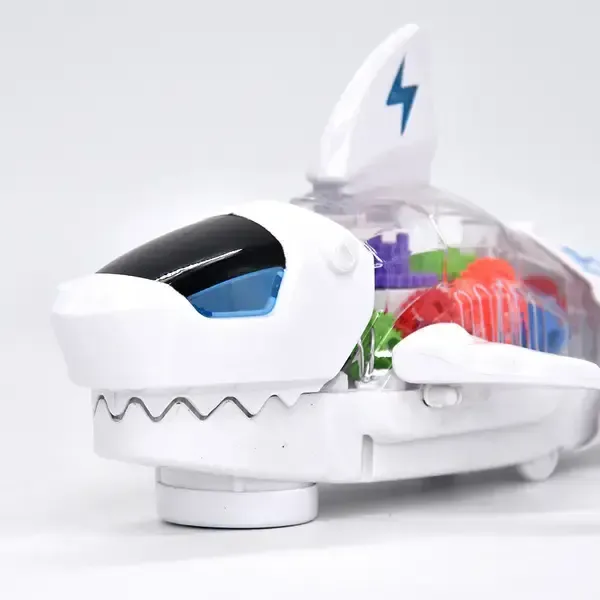 Музична іграшка акула (їздить, шестерні, рухомі частини, звук, світло) S-2А