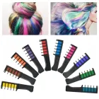 Набір крейди для волосся 10 шт Hair chalk Різнокольорові барвники гребінець для дітей та дорослих