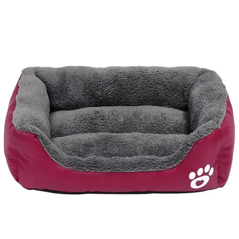 Лежанка - пуф для котів та собак L(67*55см) Червона