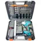 Акумуляторний безщітковий гайковерт на 2 акумулятори з набором інструментів 1135-4