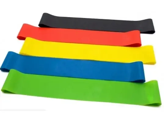 Гумки для фітнесу 30см, універсальний тренажер, 5 резинок, Гумки для йоги, Гумки для пілатесу