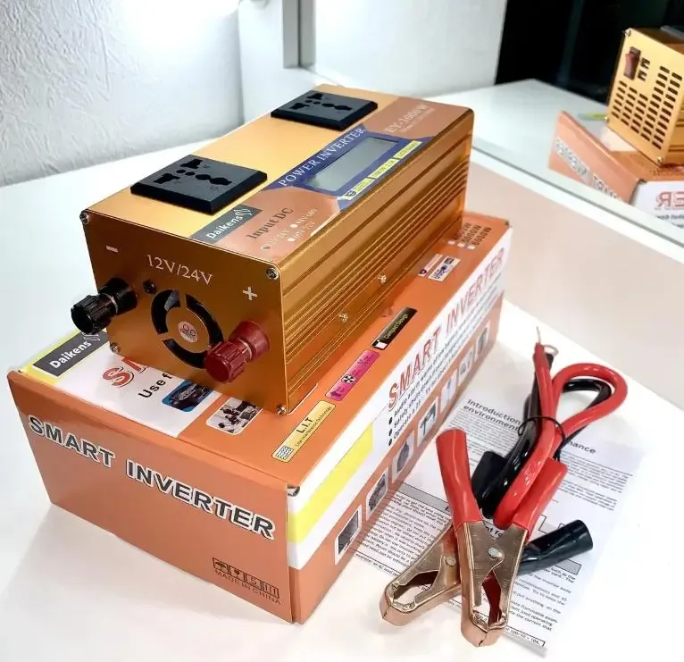 Перетворювач напруги з 12V/24V 220V 3500W LCD SMART (EY3500W)