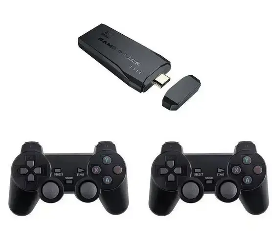 Ігрова ТВ-приставка M8 mini 4K на Android TV із вбудованим емулятором ретро-ігор та джойстиками