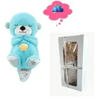 бежевий Дихаюча плюшева іграшка видра зі світлом та звуком