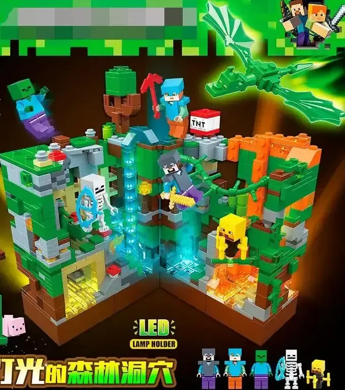 Конструктор Лего Minecraft Битва в джунглях, 866 деталей, 679, для дітей