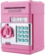 Рожевий Електронна скарбничка-сейф із кодовим замком