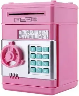 Рожевий Електронна скарбничка-сейф із кодовим замком