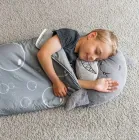 білий єдиноріг Дитячий спальний мішок на блискавці 3 в 1 іграшка подушка спальник та вбудована подушка