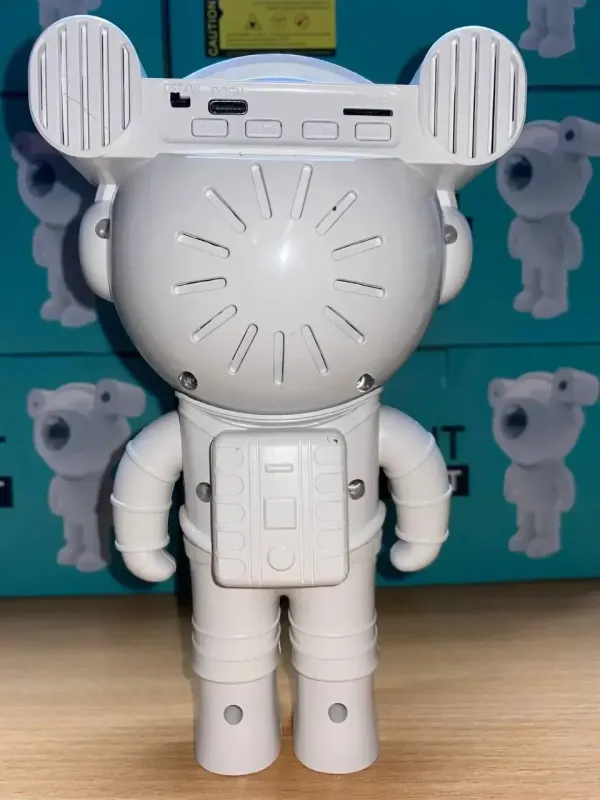 Astronaut Проектор галактики лазерний Астронавт-космонавт, зоряне небо на стелі з пультом Білий