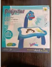 Блакитний Дитячий стіл проектор для малювання з підсвічуванням Projector Painting 24 Деталі
