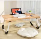 Стіл для ноутбука та планшета M&T Displays складний 60х40х28 матовий під дерево Блакитний