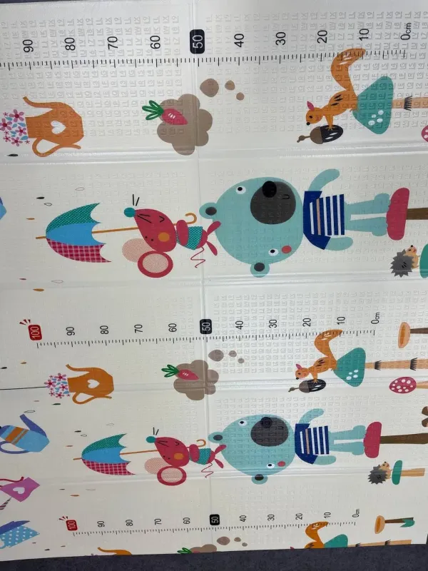 Зірки/Звірята Дитячий двосторонній термо килимок 180*200 в сумці