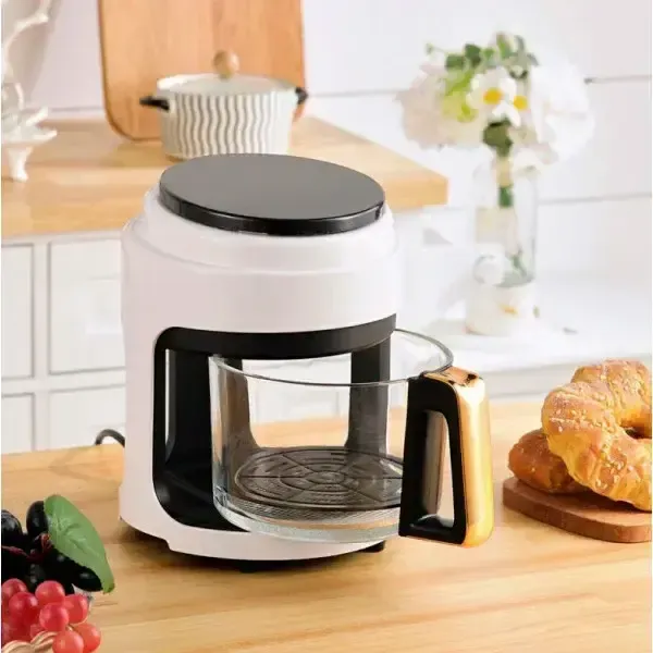 Чорна Аерофритюрниця безмасляна сенсорна на 6л Gold Diamond TK9905 3200Вт