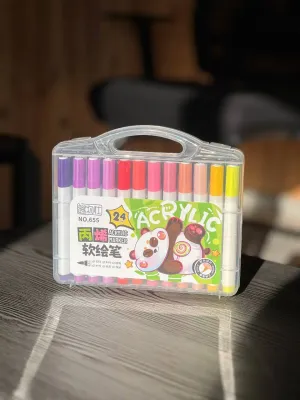 Акварельні маркери 24 кольорів Water Brush