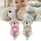 бежевий Дихаюча плюшева іграшка видра зі світлом та звуком