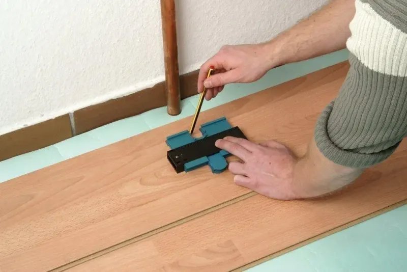 Вимірювальний контур інструмент лінійка косинець Wolfcraft Irregular Ruler