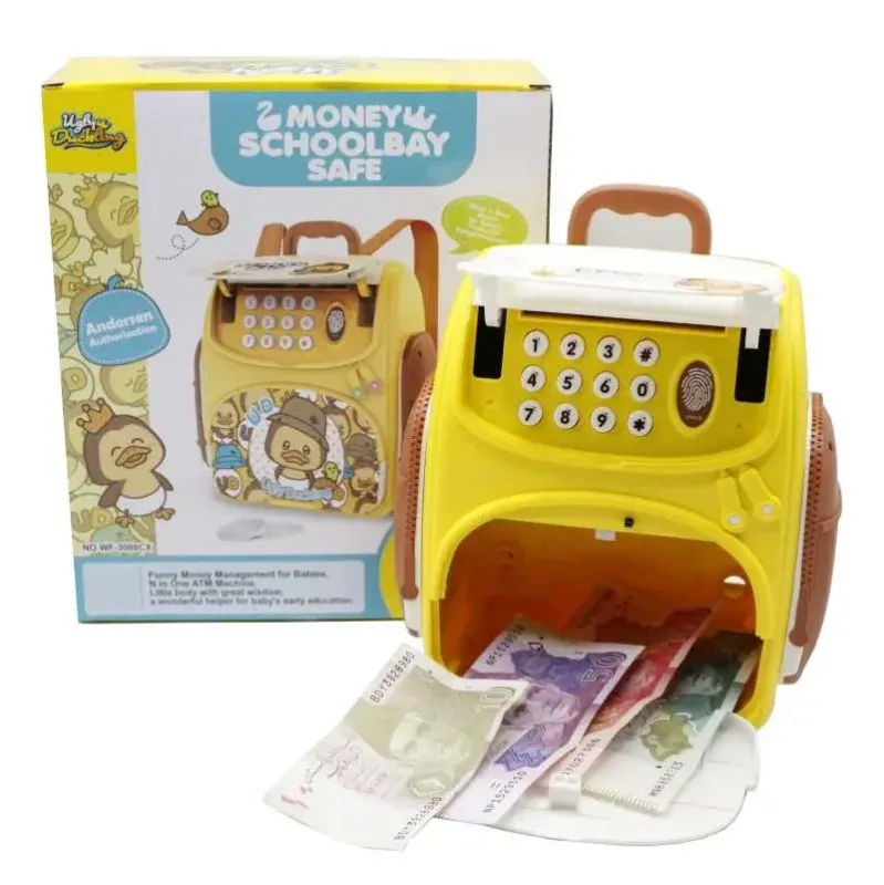 Дитячий електронний сейф-скарбничка SUNROZ Рюкзак Bambi WF-3008CX Ugly Duckling