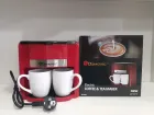 Кавоварка Domotec MS-0705 Red + 2 керамічні чашки
