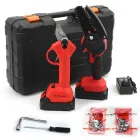 Комплект 2в1 акумуляторна ланцюгова міні пила та секатор садовий акумуляторний в кейсі