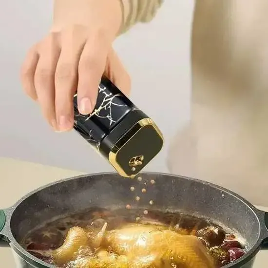 Органайзер на підставці для спецій 12 банок BLACK-GOLD