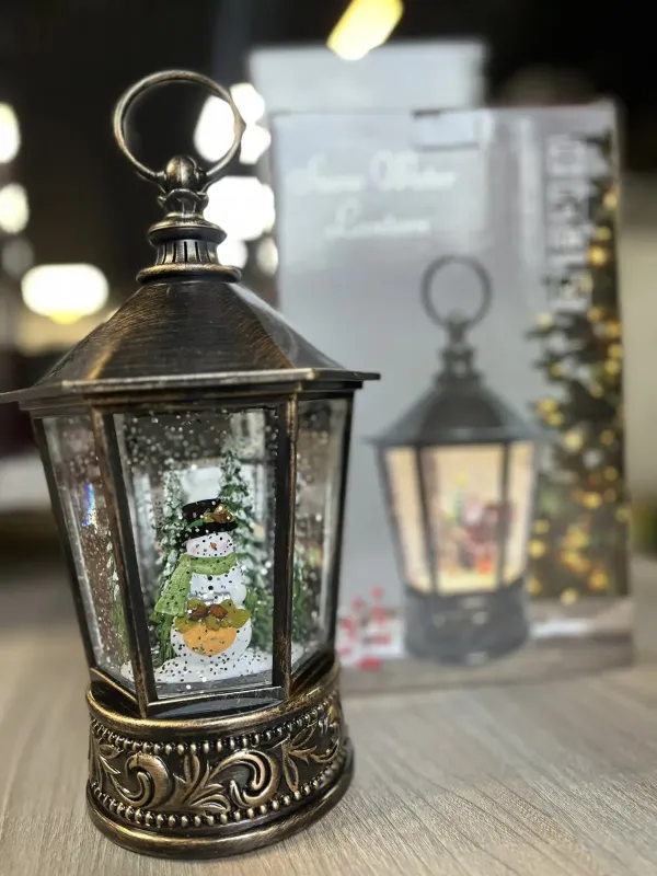 Санта Клаус Музичний новорічний ліхтар XMAS WDL 24077A