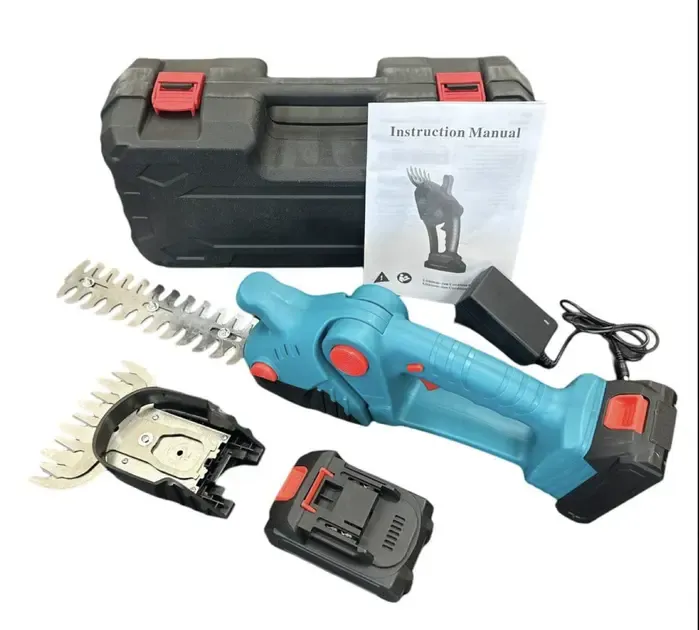 Акумуляторні ножиці-кущорізи на 36V 6.0Ah з 2 насадками для догляду за садом у кейсі