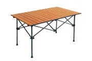 Стіл складаний STD-08 950х550х500мм в чохлі, туристичний, для риболовлі коричневий