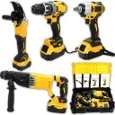 Набір 4 в 1 на акумуляторах Гайковерт Шуруповерт | Перфоратори | Болгарка