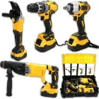 Набір 4 в 1 на акумуляторах Гайковерт Шуруповерт | Перфоратори | Болгарка