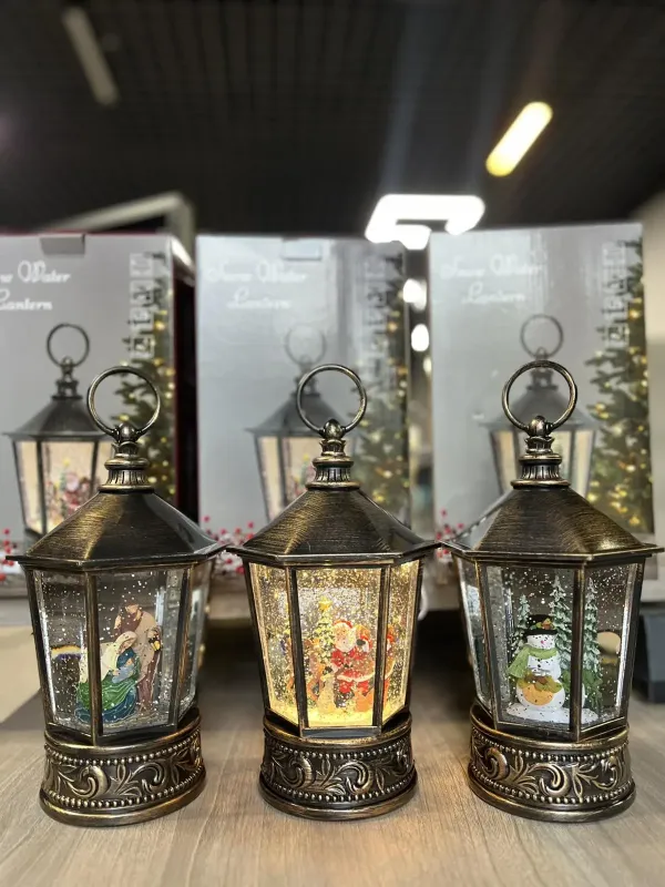 Сніговик Музичний новорічний ліхтар XMAS WDL 24077A