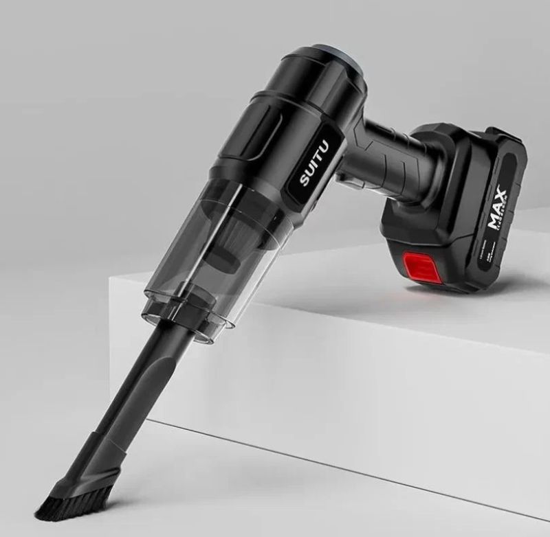 Автомобільний пилосос портативний бездротовий акумуляторний 2АКБ Dust collector RD-1821