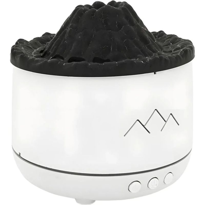 Ароматичний дифузор Volcano Fire Flame, аромотерапія, зволожувач повітря, 2 кольори пульт Jellyfish Mist Flame Volcano Home Appliance Life Store