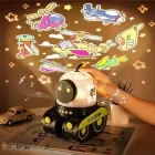 Проектор-нічник "Робот" WH-E03 музичний акумуляторний з Bluetooth та LED-підсвічуванням