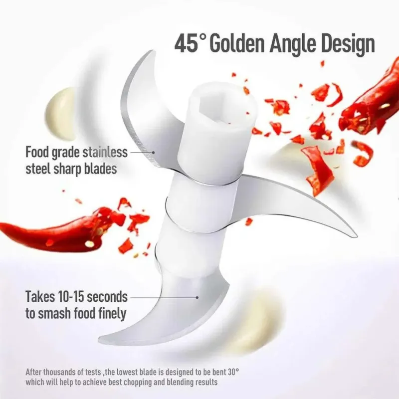 Портативний кухонний подрібнювач Release Hands One Click Garlic