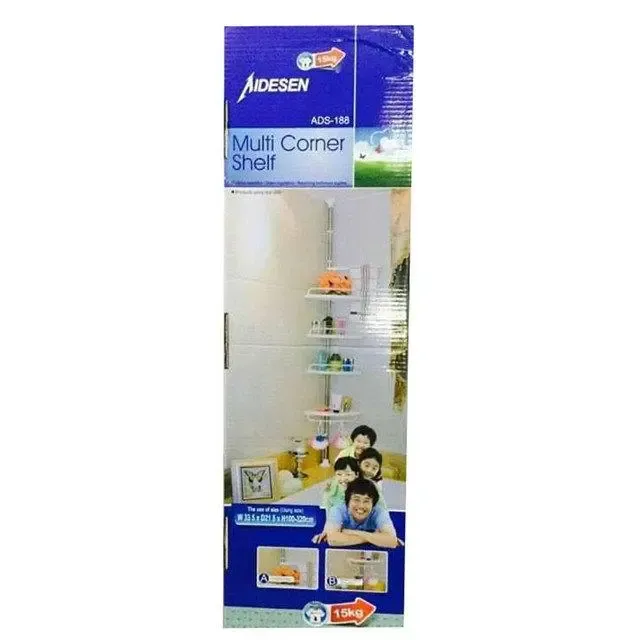 Кутова полиця для ванної кімнати Multi Corner Shelf, металева