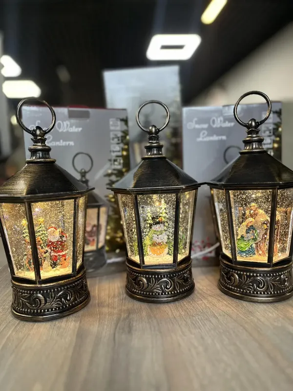 Різдвяна ніч Музичний новорічний ліхтар XMAS WDL 24077A