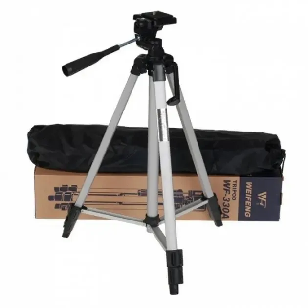 Алюмінієвий штатив TRIPOD TF-330A універсальний для камери або смартфона