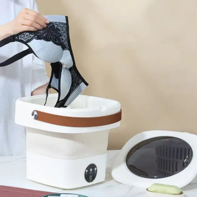 Потужна міні пральна машина на 6 л відро складане