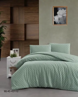 Зелений Тепла постільна білизна / байкова євро розміру фланель 100%-бавовна Туреччина Cotton Collection