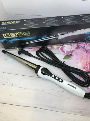 Професійна конусна плойка для локонів Gemei GM-403