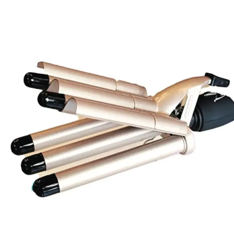 Плойка Хвиля Gemei GM 2933, Щипці для завивки волосся, гофре, плойка п'ять хвиль, накрутка хвиля