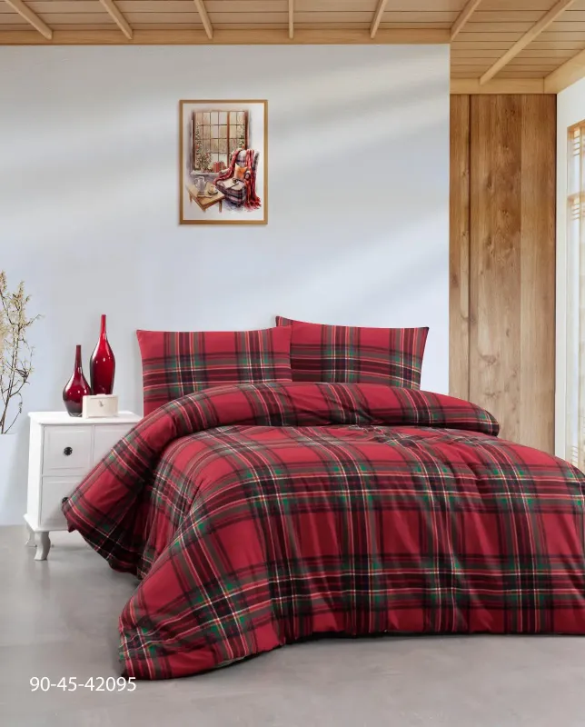 Білий Leo Тепла постільна білизна / байкова євро розміру фланель 100%-бавовна Туреччина Cotton Collection