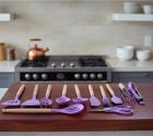 Набір силіконових кухонних речей 19 предметів Фіолетовий Kitchen Set Кухонний набір з дощечкою