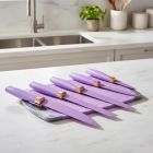 Набір силіконових кухонних речей 19 предметів Фіолетовий Kitchen Set Кухонний набір з дощечкою