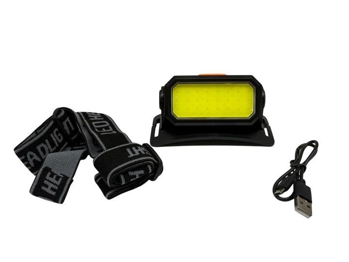 Налобний світлодіодний ліхтар Bailong BL-5102 з акумулятором 18650, USB-зарядкою, 6 режимами та регульованим кутом нахилу