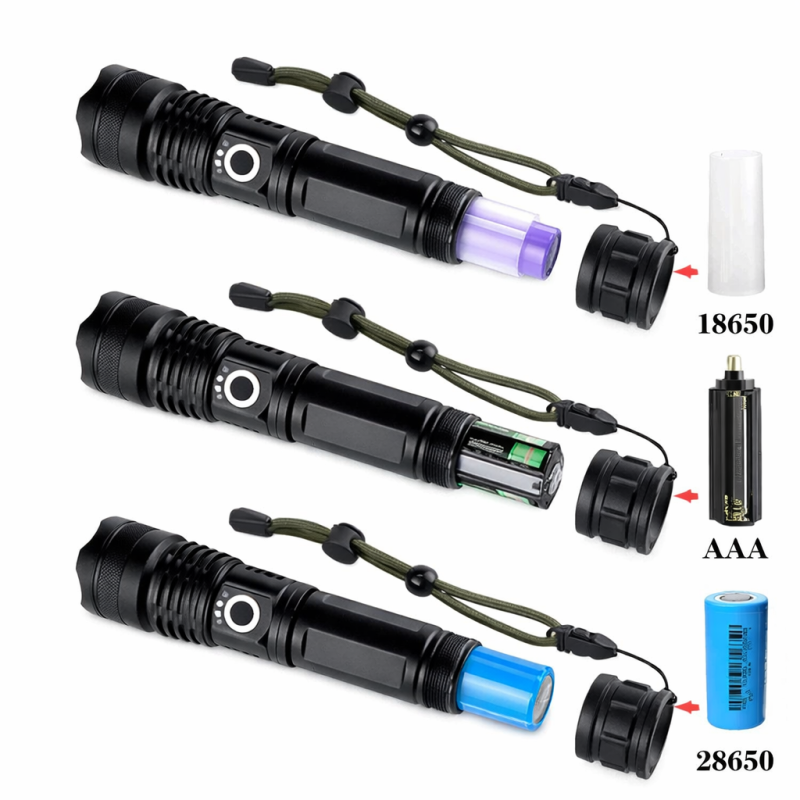 Тактичний ручний ліхтар X-Balog BL-X71-P90 Police з потужним LED, зумом та 5 режимами роботи