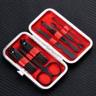 Набір манікюрний з 7 предметів у футлярі. Набір для манікюру та педикюру в чохлі (чорний)