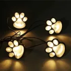 Світильник Solar Paw Print Lights на сонячній батареї 4 шт