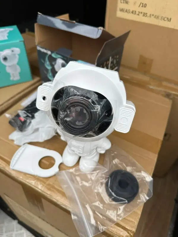 Лазерний нічник-проектор Астронавт зоряне небо з картриджем